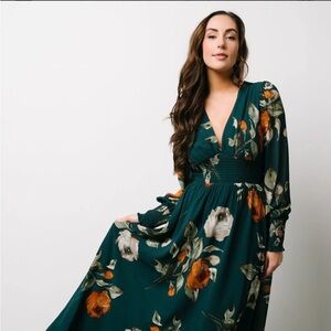 Baltic Born Olivia Maxi Dress (Deep Topaz Floral)